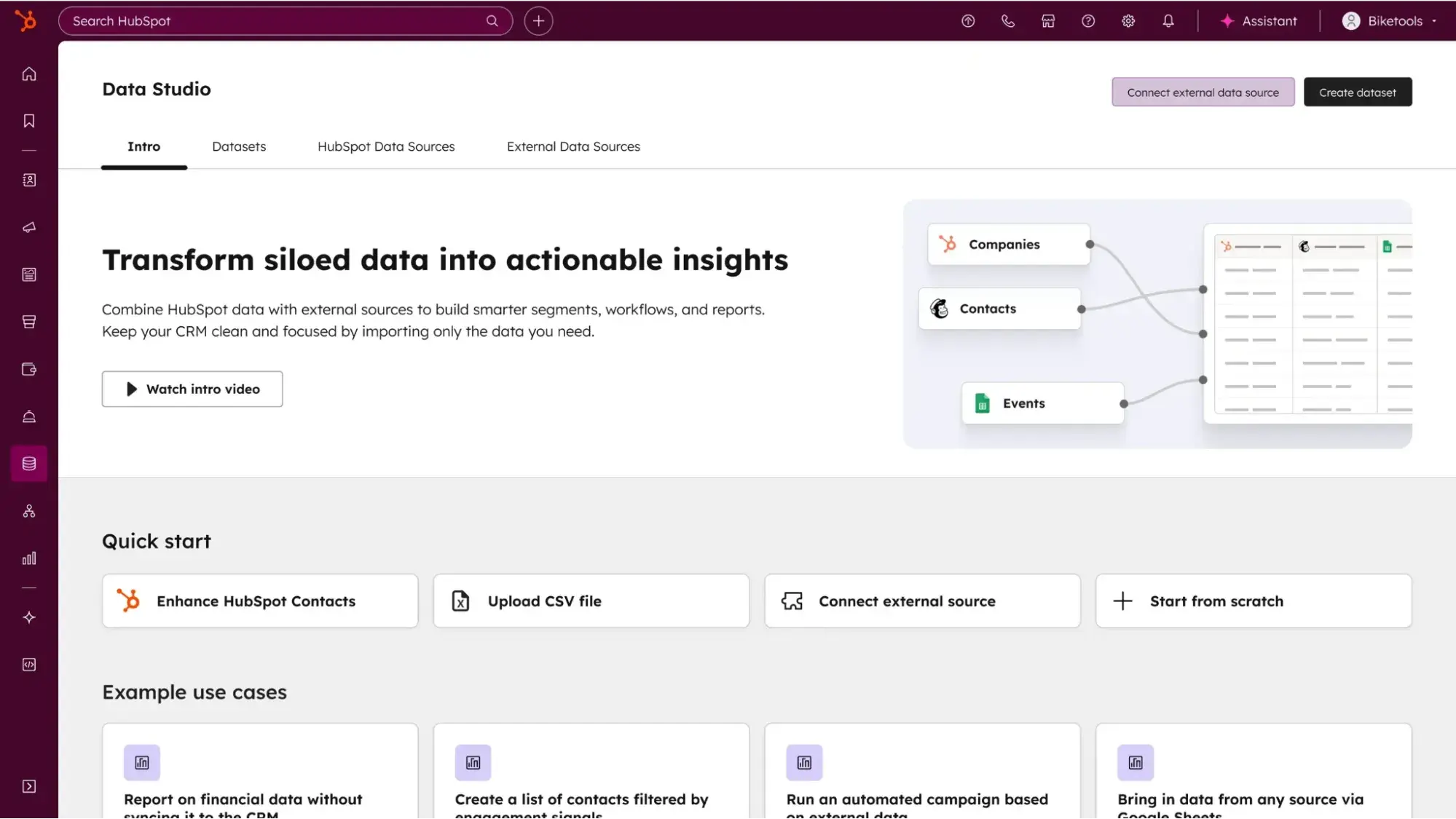 marketing operations tech stack audit, data hub